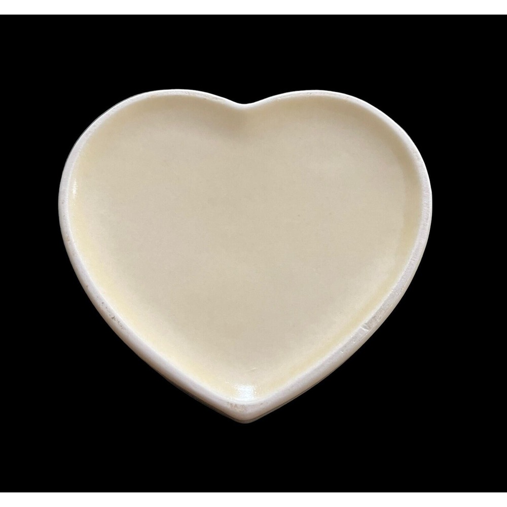 Vintage Pfaltzgraff VILLAGE Heart Shaped Trinket Box w/Lid 4" USA - Picture 4 of 4